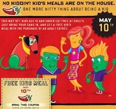 Chili's Kids Eat Free