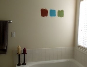 bathroom sample paint
