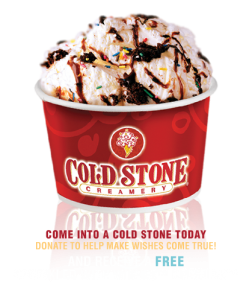 cold stone creamery free ice cream