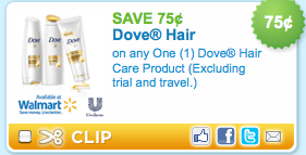 Dove Hair Care Coupon