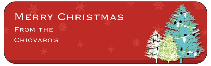 Merry Christmas Label