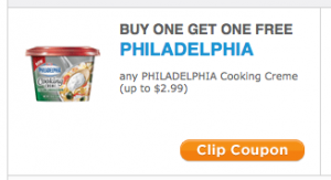philadelphia cooking creme coupon
