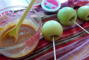 Making Caramel Apples