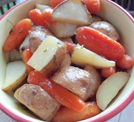 roasted rosemary carrots and potatoes recipe