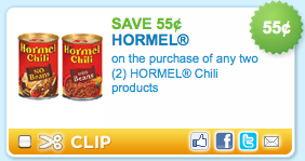 Hormel Chili coupon