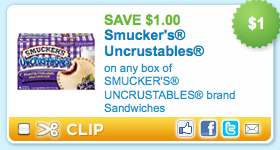 Smuckers Uncrustables coupon