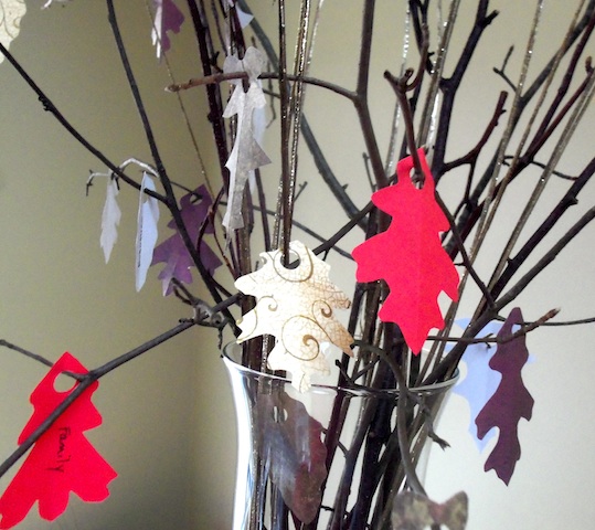 Closeup of Thankful Branches