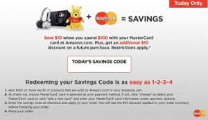 Mastercard Amazon coupon code