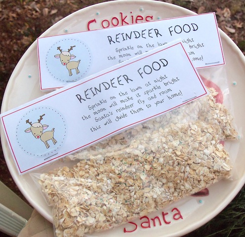 reindeer food printable label