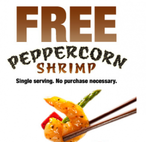Panda Express Free Shrimp