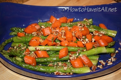 glazed asparagus and carrots recipe