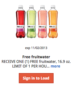 Fruitwater coupon