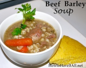 Beef barley Soup