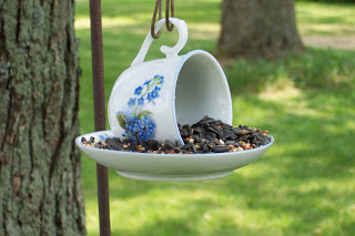 Tea Cup bird feeder