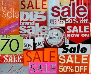 Sale signs