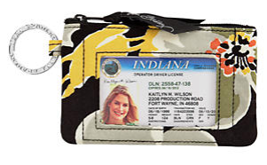 Vera Bradley zip ID case