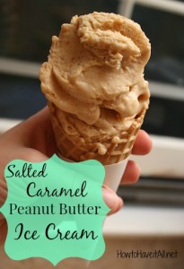 salted caramel peanut butter ice