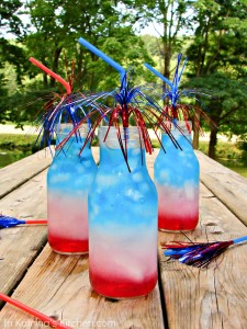 Layered Drinks July Fourth