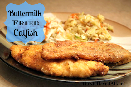 Buttermilk Fried Catfish Fillets Recipe