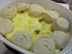 Egg Lit'l Smokie and Biscuit Bake